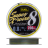 Шнур плетеный Duel PE Super X-Wire 8 #0,8 0,15мм 200м (5color-yellow marking)