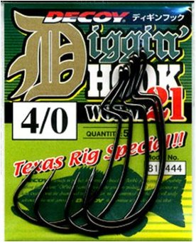 Крючки Decoy Diggin' Hook Worm 21- #2\0			   