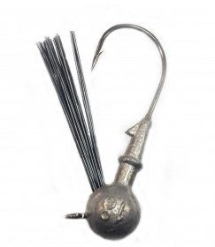 Головка джиг, "Шар-незацепляйка ,шейка-шип-кольцо"  9 гр,кр, EAGLE CLAW  L2798 3/0