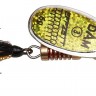 Блесна EFFZETT STANDART SPINNER DRESSED 12гр - Reflex Gold   