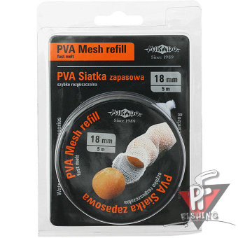 Запасная ПВА сетка Mikado 18 мм., 5 м. (шпуля) быстрое растворение