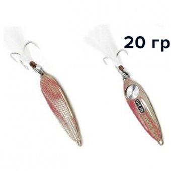 Блесна GT-BIO Racing Boat Evolutional Version 20g, серебро+красный