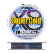 Шнур плетеный Duel Hardcore Super Cold X8 #0,8 0,15мм 200м (5Color)