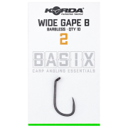 KORDA Крючок Basix Wide Gape №2 без бородки 10шт
