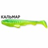 Силиконовая приманка Crazy Fish Tough 4" 48-100-7d-6 кальмар цв. lime-chart (лайм-шартрес)