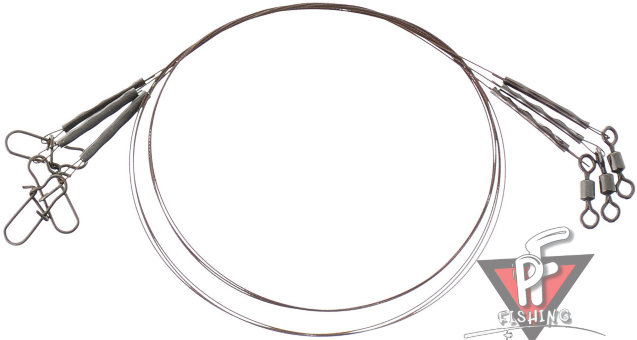 Поводки стальные 1х7 нитей 40 см / 8 кг (3 шт.)