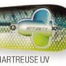 Блесны DAM Effzett Rattlin Spoon 40гр - Blue/Chartreuse UV