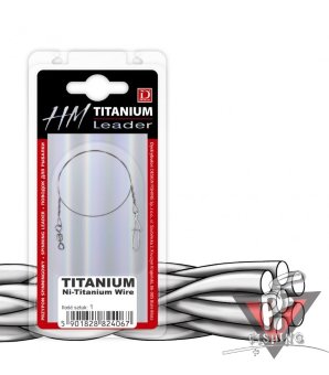 поводок Dragon HM Titanium Braid /  Momoi  1x7   7kg.  40 см. (1 шт.)