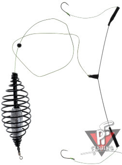 Оснастка донная ( 2 крючка ,кормушка 35гр,крючок №8)