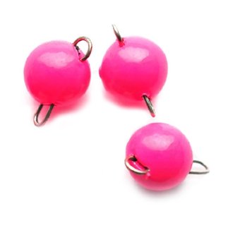 Вольфрамовая чебурашка GRFish, 4 гр., цвет розовый, уп.3 штук