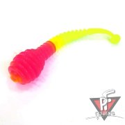 Зимние приманки Boroda Baits Antares Junior Double Color, ярко-розовый/лимон, сыр