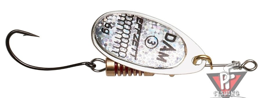 Блесна вращающаяся D.A.M. EFFZETT SPINNER SINGLEHOOK 4G - REFLEX SILVER