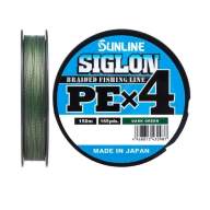 Плетёный шнур Sunline Siglon PEx4 Dark Green 150m #1.0/16lb