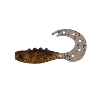 Твистер Dragon Hitman 3"/7,5cm 15 шт. CARROT/BLACK black glitter