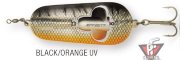 Блесна DAM Effzett Rattlin Spoon 40гр - Black/Orange UV