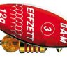 Блесна вращающаяся D.A.M. Effzett Predator 12гр - Red/Glitter   
