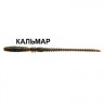 Силиконовая приманка Crazy Fish Cruel Leech 4" 7 шт. 41-100-42-6 кальмар цв. green pumpkin bl. (зеленая тыква син.)