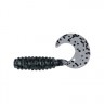 Твистер Dragon Jumper 2"/5cm 20 шт. CLEAR SMOKED black glitter