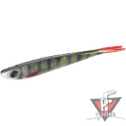 Червь силиконовый Mikado SAIRA "съедобная резина" 14 см. / 3D PERCH ( 4 шт.)