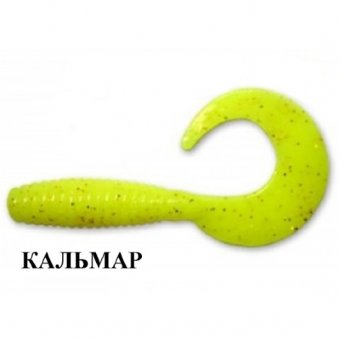 Силиконовая приманка Crazy Fish Angry Spin 1" 20-25-6-6 кальмар цв. chartreuse (шартрез)