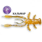 Силиконовая приманка Crazy Fish Crayfish 3" 34-75-9-6 кальмар цв. caramel (карамель)