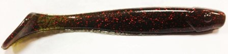 Силиконовая приманка "Gene Larew" SWS221-15 "SALTWATER MINNOW" 3,5'' AVOCADO RED