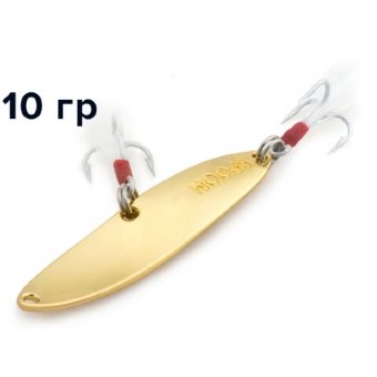 Блесна GT-BIO S-Hyperbola Spoon 6.3см, 10гр, золото