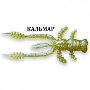 Силиконовая приманка Crazy Fish Crayfish 3" 34-75-1-6 кальмар цв. olive (оливка)