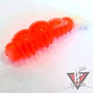 Зимние приманки Boroda Baits Larva Double Color, красный/белый, сыр