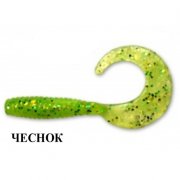 Силиконовая приманка Crazy Fish Angry Spin 1" 20-25-20-5 чеснок цв. kiwi (киви)