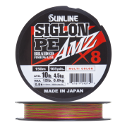 Шнур плетеный Sunline Siglon PE X8 AMZ #0,8 0,153мм 150м (multicolor)