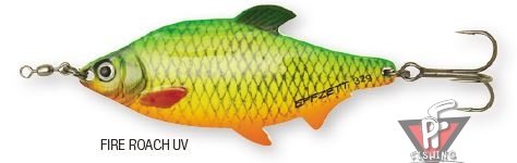 Блесна DAM Effzett Roach Spoon 32гр - Fire Roach UV