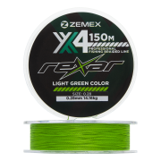 Шнур плетеный Zemex Rexar X4 0,28мм 150м (light green)