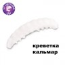 Силиконовая приманка Crazy Fish MF H-Worm Inline 1.1" 20 шт (2*10) 63-28-59-7-EF креветка+кальмар цв. white (белый)