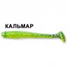 Силиконовая приманка Crazy Fish Vibro Worm 3,4" 12-85-54-6 кальмар цв. green acid (зеленая кислота)