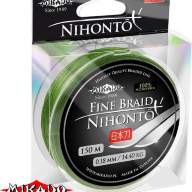Плетеный шнур Mikado Nihonto Fine Braid 0,08 green (150 м)