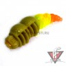 Зимние приманки Boroda Baits Larva Double Color, фисташка/лимон/оранжевый, сыр