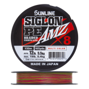 Шнур плетеный Sunline Siglon PE X8 AMZ #1,0 0,171мм 150м (multicolor)