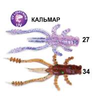 Силиконовая приманка Crazy Fish Crayfish 26-45-M67-6 кальмар цв. MIX67