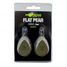 KORDA Грузило Flat Pear Swivel Blister Gravel 4.0oz 112г