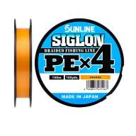Плетёный шнур Sunline Siglon PEx4 Orange 150m #2/35LB