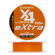 Шнур плетеный Zemex Extra X4 #0,3 0,090мм 150м (orange)