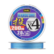 Шнур плетеный Duel Hardcore PE X4 #2,0 0,242мм 200м (4color)