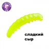 Силиконовая приманка Crazy Fish MF H-Worm Inline 1.1" 20 шт (2*10) 63-28-6-9-EF сладкий сыр цв. chartreuse (шартрез)