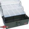 Бокс рыболова Mikado ABM 305A тёмно-зелёный (36 x 20 x 20 см.) 