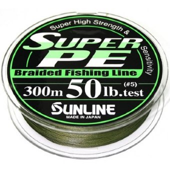 Шнур плетеный Sunline Super PE 300m - 0.370mm цв. Dark Green