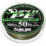 Шнур плетеный Sunline Super PE 300m - 0.370mm цв. Dark Green