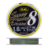 Шнур плетеный Duel PE Super X-Wire 8 #1,0 0,17мм 150м (5color-yellow marking)