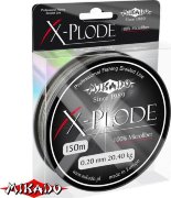Плетеный шнур Mikado X-PLODE 0,20 black (150 м) - 20.40 кг.