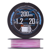 Шнур плетеный YGK X-Braid Upgrade PE X4 #1,2 0,185мм 200м (pink/white)